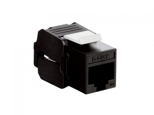 کیستون CAT6A بدون شیلد مشکی رنگ دی-لینک NKJ-6ABLA1B21