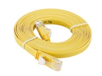پچ کورد فلت پنج متری Cat6 بدون شیلد زرد دی-لینک